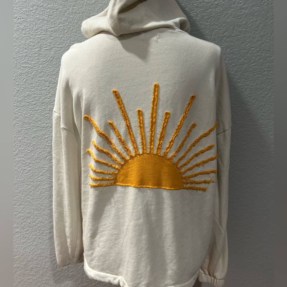 Faherty Daybreak French Terry Hoodie in Morning Sun Rays Ivory Women’s XS Hoodie